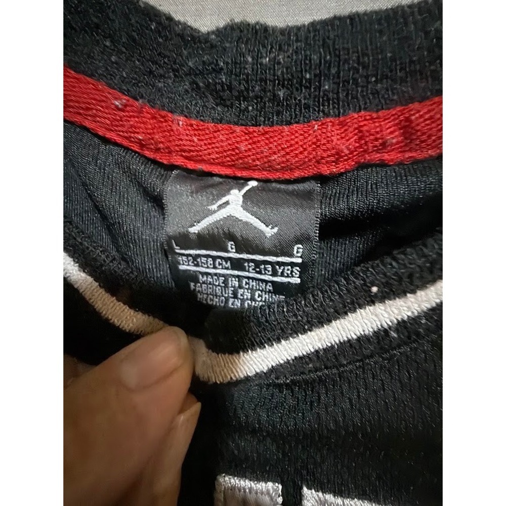 Air Jordan Black Basketball Jersey AIR #23 Sewn Boys Large Sleeveless‎ - Picture 6 of 9
